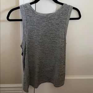 Sam Edelman grey tank top with asymmetrical back